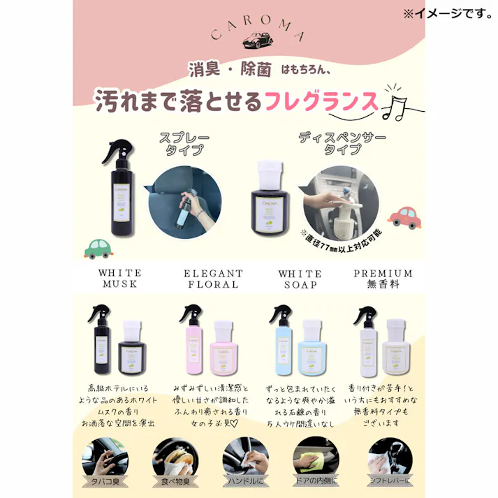【3点まとめ買い】CAROMA(カロマ) トリガースプレー ホワイトソープ 200mL × 3点 ふわっと癒される香りで思わずうっとり。 タバコ臭・食べ物臭・カビ臭気になるニオイにシュッと消臭! 【送料込み】