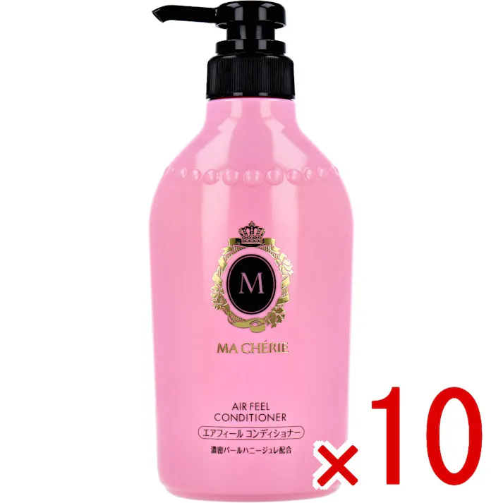 【10点まとめ買い】マシェリ エアフィール コンディショナー EX f 450mL × 10点 濃密パールヘアエステ。 さらさらタッチで、なめらか、うるツヤ髪へ。 【送料込み】