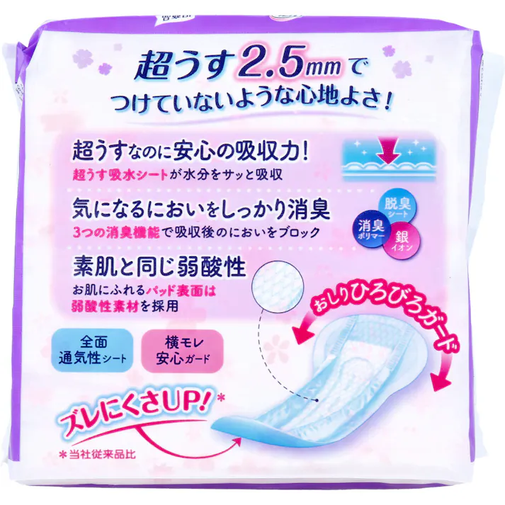 【2点まとめ買い】リフレ 超うす安心パッド 特に多い時も安心用 14枚入 × 2点 超うす2.5mmでつけていないような心地よさ! 超うすなのに、安心の吸収力。 【送料込み】