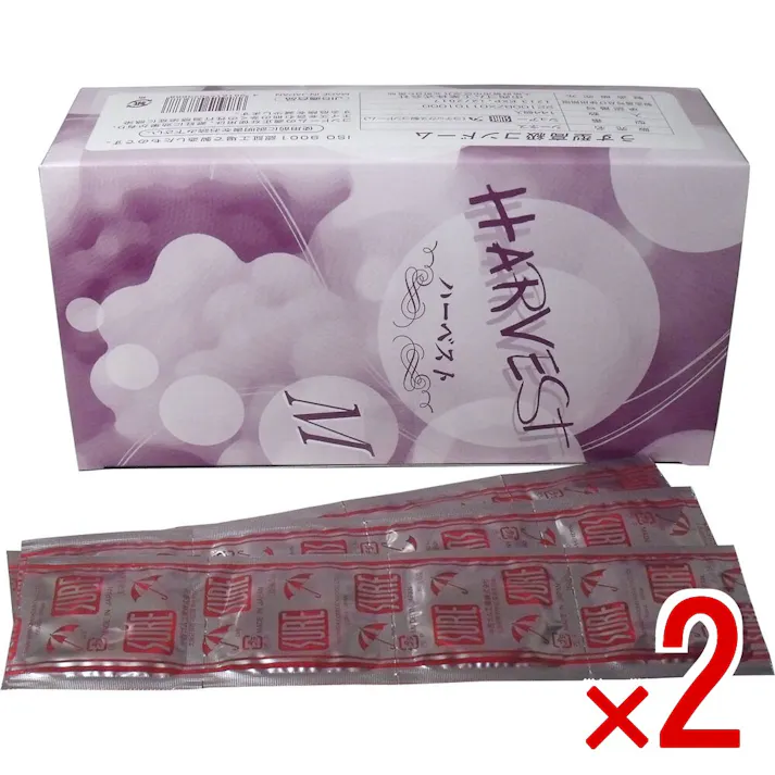 【2点まとめ買い】業務用コンドーム ハーベスト シュアー Mサイズ 144個入 × 2点 業務用コンドーム! 業務用コンドーム Mサイズ! 【送料込み】