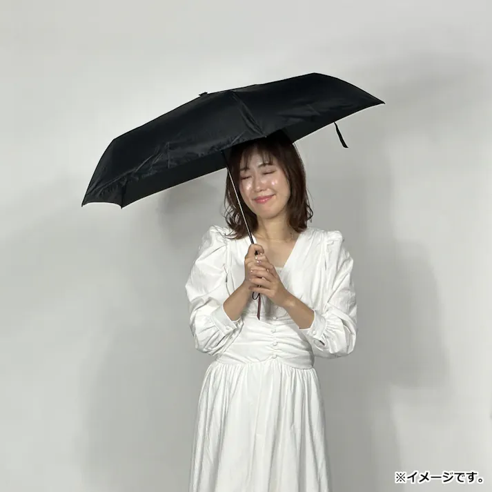 【3点まとめ買い】超軽量 空飛ぶカーボンアンブレラ 雨晴兼用折りたたみ傘 無地 ブラック × 3点 雨晴兼用。 剛撥水。 【送料込み】