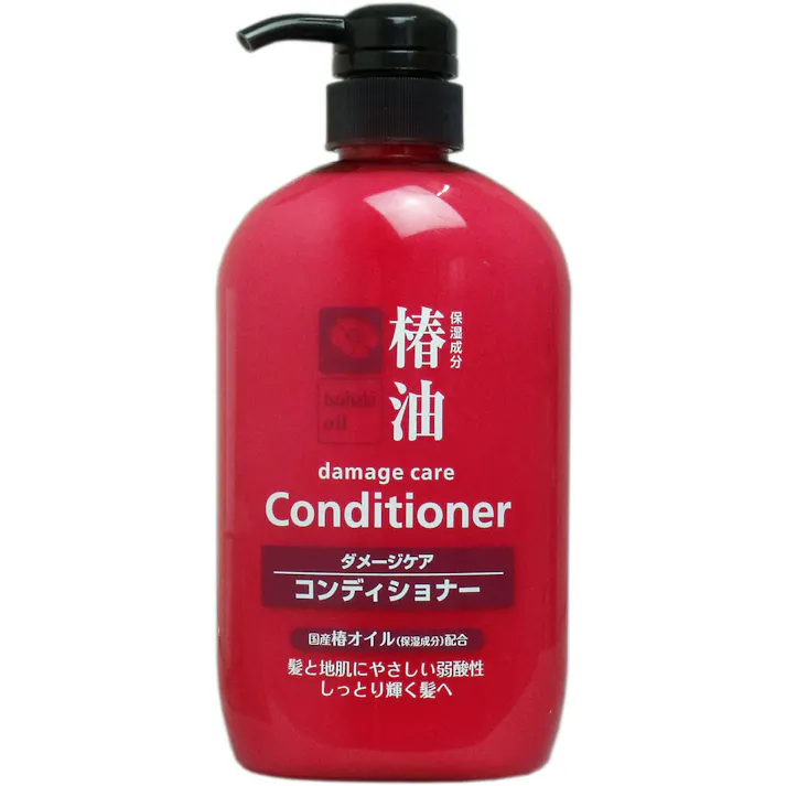 椿油 ダメージケアコンディショナー 600mL × 1点 髪と地肌にやさしい弱酸性しっとり輝く髪へ♪ うるおい成分温泉水配合のコンディショナーです。 【送料込み】