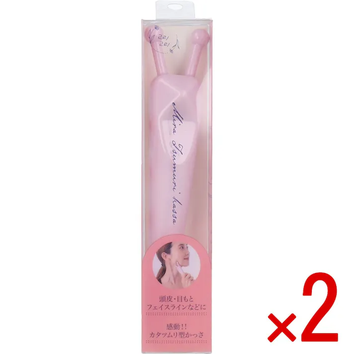 【2点まとめ買い】ミラツムリかっさ ピンク 1個入 × 2点 感動!カタツムリ型かっさ! カタツムリ型のかっさでフェイス&ボディに使える! 【送料込み】