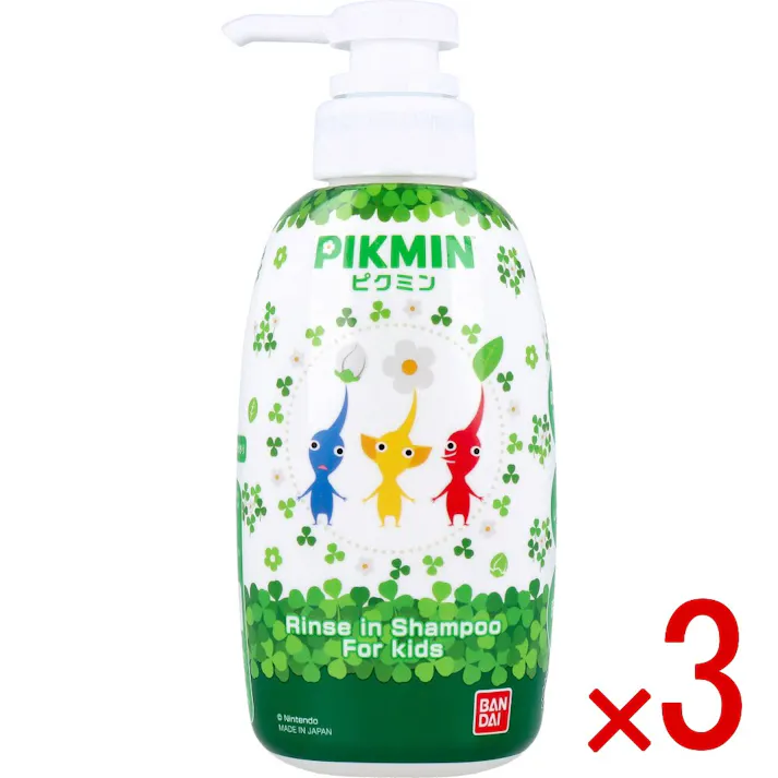 【3点まとめ買い】リンスインシャンプー ピクミン ボタニカルソープのかおり 300mL × 3点 「ピクミン」のリンスインシャンプーが登場! 地肌にやさしい弱酸性で、お子様も安心してご使用いただけます。 【送料込み】