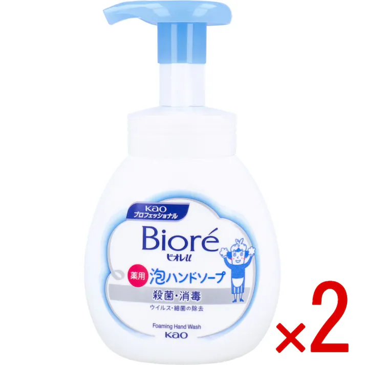 【2点まとめ買い】花王業務用 ビオレU 薬用 泡ハンドソープ マイルドシトラスの香り ポンプ 250mL × 2点 ウイルス・細菌の除去 殺菌成分配合。汚れ、ウイルス・細菌を除去! 【送料込み】