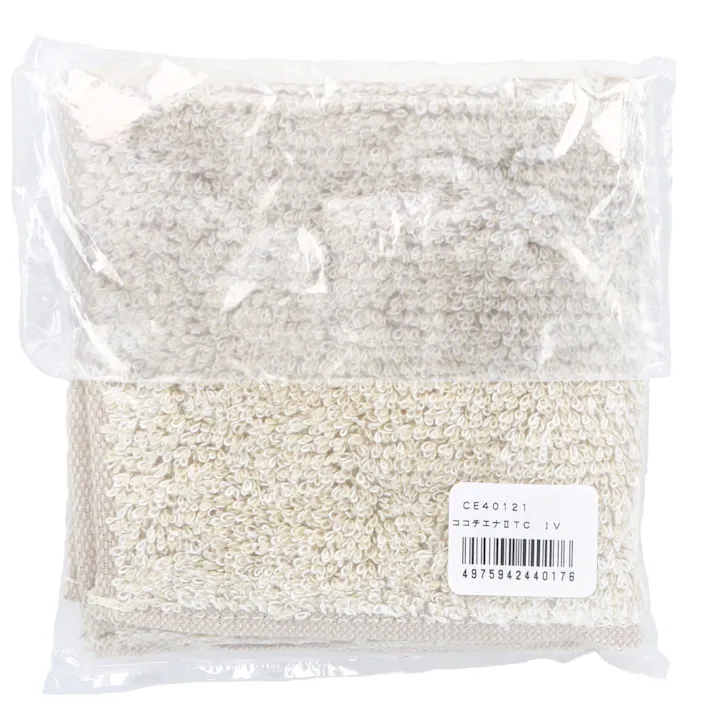 【3点まとめ買い】cocochiena2(ココチエナ2) タオルチーフ 約25×25cm アイボリー CE40121 1枚入 × 3点 洗うほどに膨らむタオル。 触り心地。使い心地。洗い心地。 【送料込み】