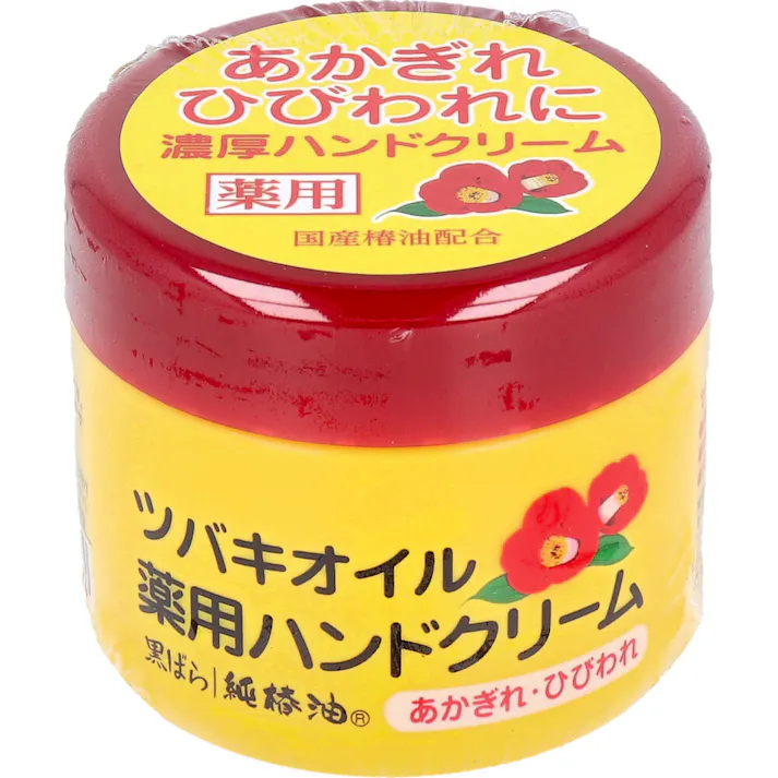 【6点まとめ買い】ツバキオイル 薬用ハンドクリーム 80g × 6点 あかぎれ・ひびわれに。 肌をしっかり保湿しながらも、なめらかに保ち、あかぎれ・ひびわれもケアする濃厚ハンドクリームです。 【送料込み】