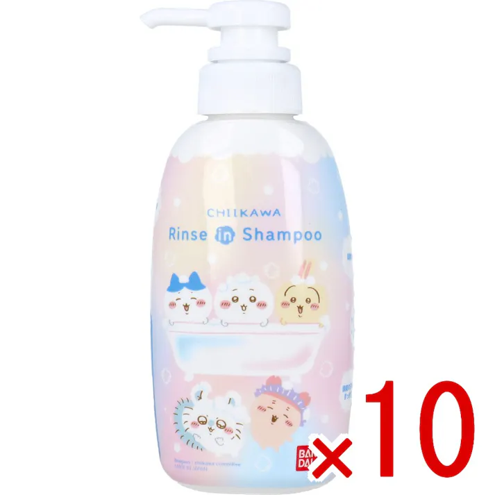 【10点まとめ買い】リンスインシャンプー ちいかわ スイートシャボンのかおり 300mL × 10点 「ちいかわ」のリンスインシャンプーが登場! 地肌にやさしい弱酸性で、お子様も安心してご使用いただけます。 【送料込み】