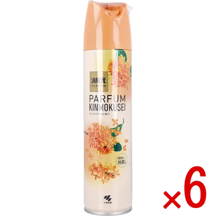 【6点まとめ買い】消臭元スプレー トイレ用 パルファムキンモクセイ 280mL × 6点 イオンパワーとワイド噴射でトイレの後の悪臭を瞬間消臭するトイレ用消臭スプレーです。 パルファムキンモクセイ 【送料込み】