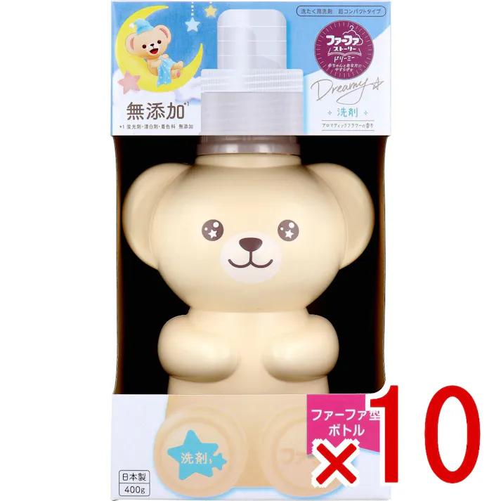 【10点まとめ買い】ファーファストーリー ドリーミー 洗たく用洗剤 超コンパクトタイプ アロマティックフラワーの香り 400g × 10点 赤ちゃんとあなたにやすらぎを。 香料会社と共同開発した、やすらぎを実感できる(※)香り。 【送料込み】