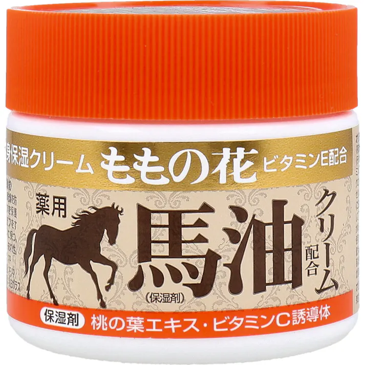 全身保湿クリーム ももの花 薬用 馬油配合クリーム 70g × 1点 ビタミンE配合。 馬油配合ボディケアクリーム。 【送料込み】