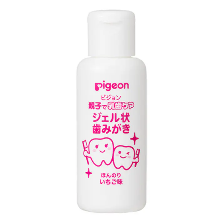 【2点まとめ買い】ピジョン 親子で乳歯ケア ジェル状歯みがき ほんのりいちご味 40mL × 2点 歯みがきデビューに! 歯質を強化しむし歯の発生と進行を予防するジェル状歯みがきです。 【送料込み】