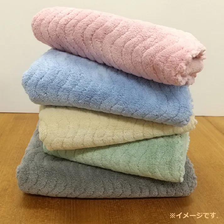 【2点まとめ買い】フワモコマルシェ 吸水美神 キュウスイビジン ヘアータオル 約35×100cm ベージュ 1枚入 × 2点 美人髪を育てましょう。ドライヤー時間を短縮!「整う」髪へ。 もこもこ吸水マイクロファイバーでマルシェろう! 【送料込み】