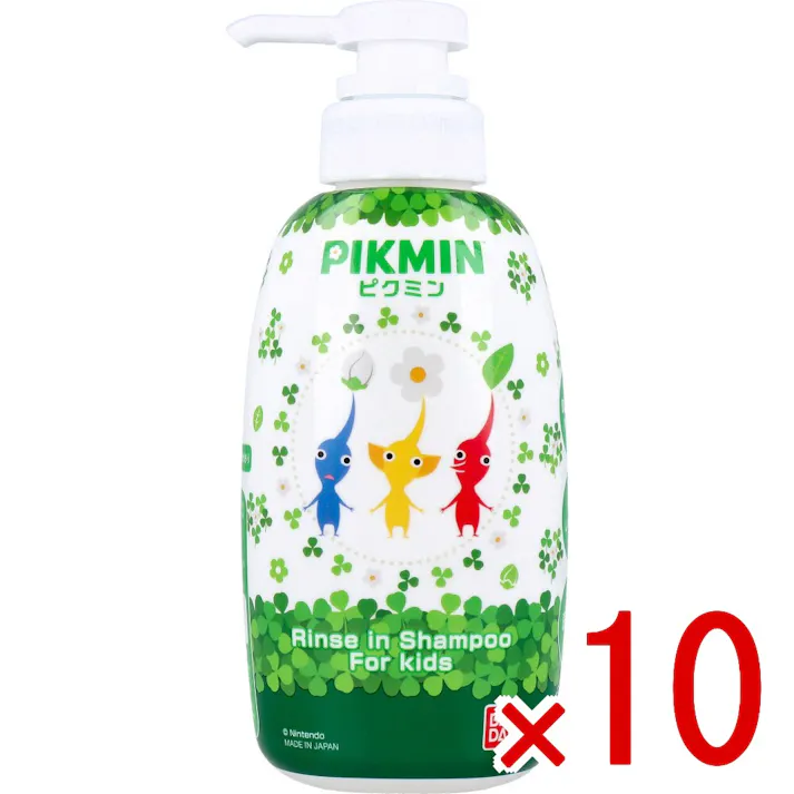 【10点まとめ買い】リンスインシャンプー ピクミン ボタニカルソープのかおり 300mL × 10点 「ピクミン」のリンスインシャンプーが登場! 地肌にやさしい弱酸性で、お子様も安心してご使用いただけます。 【送料込み】