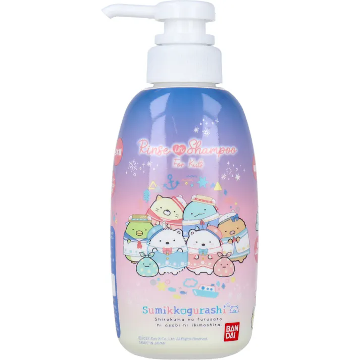リンスインシャンプー すみっコぐらし フルーティシャボンのかおり 300mL × 1点 すみっコぐらしの「リンスインシャンプー」が登場! 地肌にやさしい弱酸性で、お子様も安心してご使用いただけます。 【送料込み】