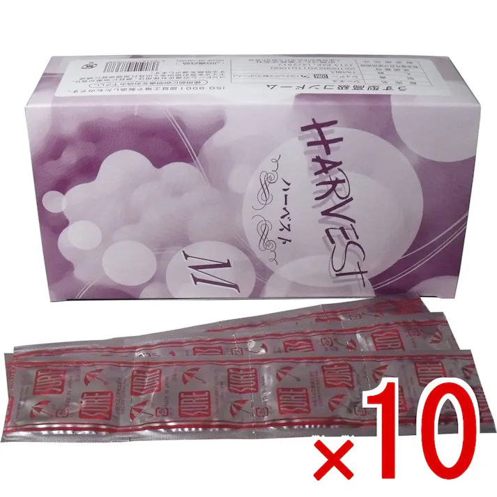 【10点まとめ買い】業務用コンドーム ハーベスト シュアー Mサイズ 144個入 × 10点 業務用コンドーム! 業務用コンドーム Mサイズ! 【送料込み】