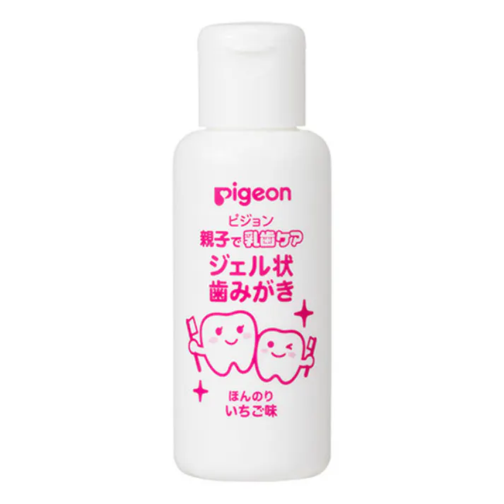 【10点まとめ買い】ピジョン 親子で乳歯ケア ジェル状歯みがき ほんのりいちご味 40mL × 10点 歯みがきデビューに! 歯質を強化しむし歯の発生と進行を予防するジェル状歯みがきです。 【送料込み】