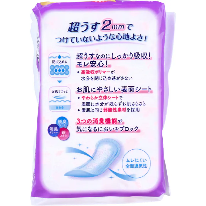 【2点まとめ買い】リフレ 超うす安心パッド 中量用 50cc 24枚入 × 2点 超うす2mmでつけていないような心地よさ! 少し気になりはじめたら・・・中量用。 【送料込み】