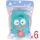【6点まとめ買い】サンリオキャラクターズ ボディスポンジ ハンギョドン 1個入 × 6点 お肌にやさしいやわらかいスポンジ♪ かわいいキャラたちと楽しいバスタイム♪ 【送料込み】