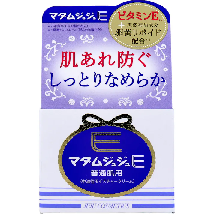 マダムジュジュE 普通肌用 中油性モイスチャークリーム 52g × 1点 肌あれ防ぐ。しっとりなめらか。 お肌を守りうるおいを与える奥さまのための・・・。 【送料込み】
