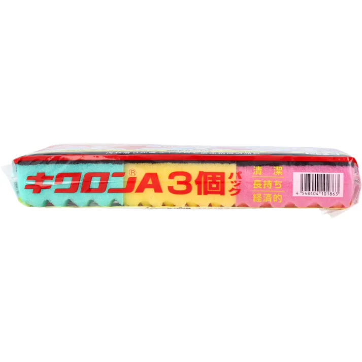 【6点まとめ買い】キクロンA 3個入 × 6点 タワシの革命児 汚れ落ちが違う!プロも選ぶ納得の品質 【送料込み】