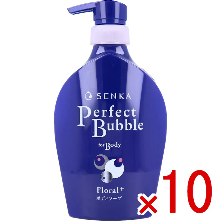 【10点まとめ買い】専科 パーフェクトバブル フォーボディ フローラルプラス f 500mL × 10点 豊かな泡で洗って、うるおいを奪わず 日中も不快な匂いが気にならない身体へ洗い上げるボディ洗浄料 ボディソープ 【送料込み】