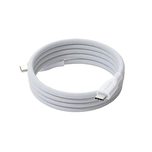 �܂Ƃ܂�}�O�l�b�g�P�[�u��(USB Type-C - USB Type-C/���b�V��) 1m �z���C�g �p�\�R���E���Ӌ@��