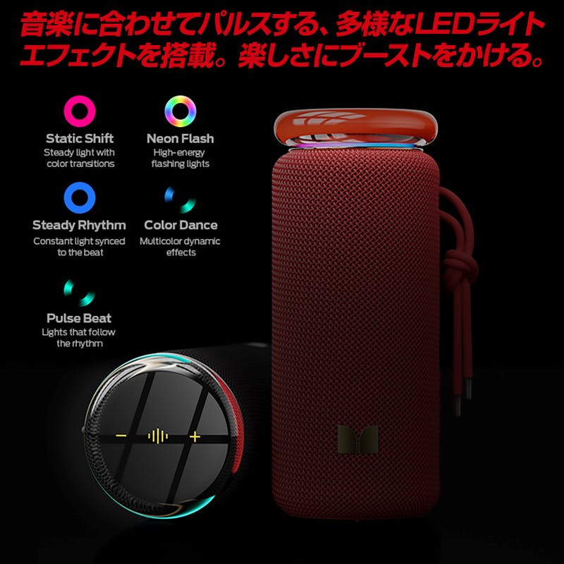 MONSTER MS62132(BL) Blaster Pebble ワイヤレス Bluetooth ポータブル
