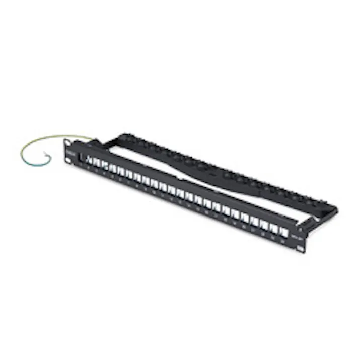 パッチパネル/ラックマウント型/1U 24ポート/RJ45 STP対応