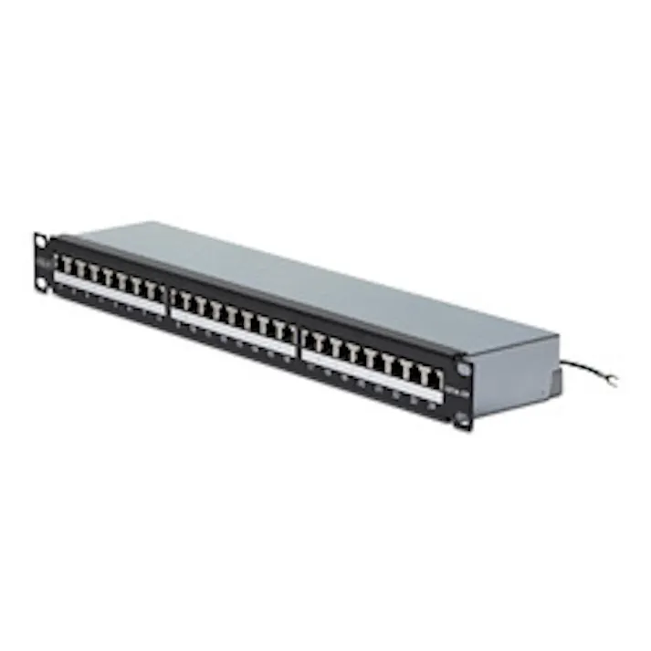 パッチパネル/1U/CAT6A 24ポート/シールドSTP/110パンチダウン
