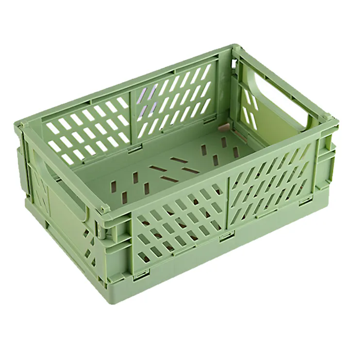 折りたたみバスケット ミニ 収納ボックス プラスチック 文房具収納ボックス 調味料、スナック、リモコン、鍵など収納 小物入リ 万能コンテナ