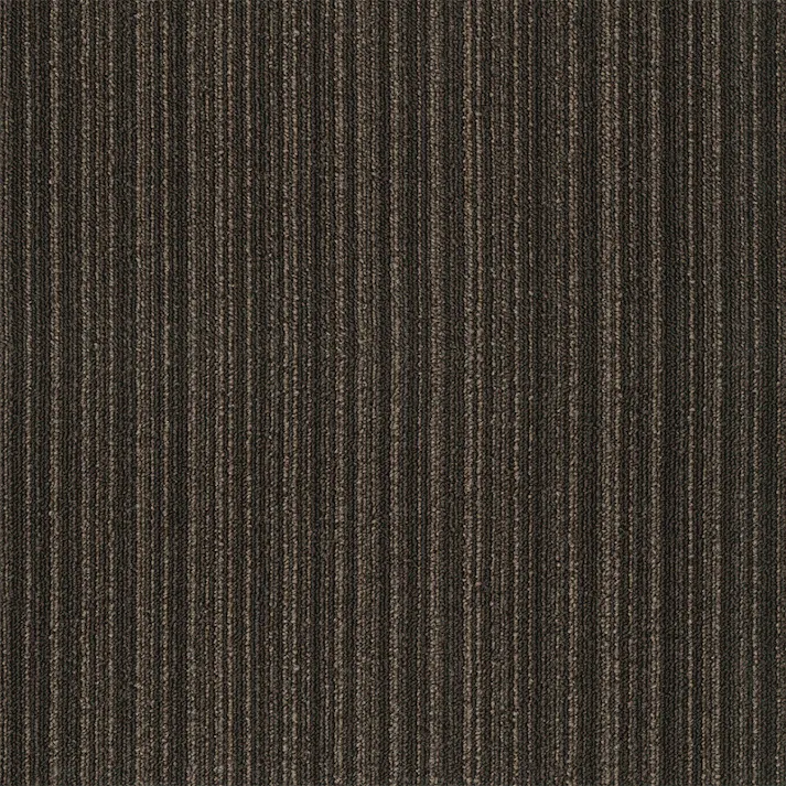 【ケース単位】サンゲツ タイルカーペット ZX ライン柄 ストライプ 1ケース 20枚入 50×50cm 50cm角 正方形 防炎 制電 ペット 無地 パネルカーペット ZX-1459 ZX1459 ブラウン