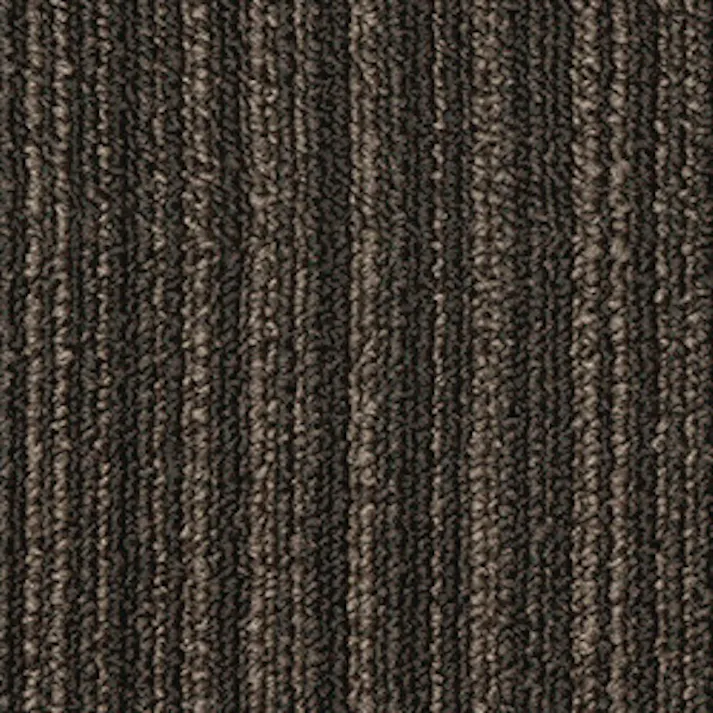 【ケース単位】サンゲツ タイルカーペット ZX ライン柄 ストライプ 1ケース 20枚入 50×50cm 50cm角 正方形 防炎 制電 ペット 無地 パネルカーペット ZX-1459 ZX1459 ブラウン