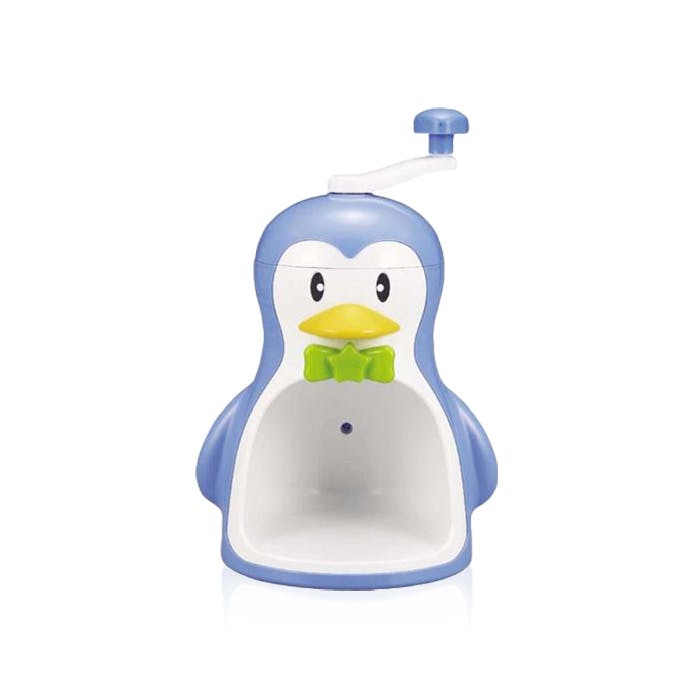 かき氷器 手動 ペンギン 手動かき氷器 日本製 ブルー ブラック 幅210×奥行175×高さ315mm かき氷機 かき氷器 レトロ カキ氷機 カキ氷器 かき氷 カキ氷 バラ氷