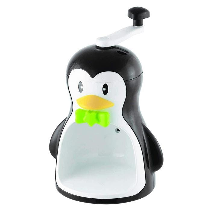 かき氷器 手動 ペンギン 手動かき氷器 日本製 ブルー ブラック 幅210×奥行175×高さ315mm かき氷機 かき氷器 レトロ カキ氷機 カキ氷器 かき氷 カキ氷 バラ氷