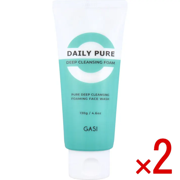 【2点まとめ買い】GASI(ガシ) デーリーピュアディープ洗顔 130g × 2点 毎日の毛穴ケア(※毛穴の汚れをすっきりすること)に。 ビタミンC誘導体(※)配合の泡でうるおいを守りながら毛穴の汚れをすっきり。 【送料込み】