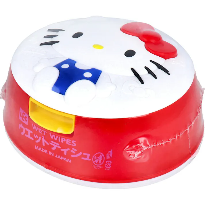 【3点まとめ買い】サンリオ ウエットティシュ ハローキティ 80枚入 × 3点 成分の99.9%が純水でできた、限りなく水に近いウエットティシュです。 パラベン・PG(プロピレングリコール)・アルコール・香料・着色料無添加。 【送料込み】