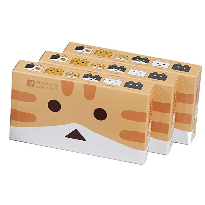 【10点まとめ買い】オカモトコンドーム ニャンボー 12個×3箱セット × 10点 人気 キャラクター「ニャンボー」とのコラボレーション♪ 【送料込み】