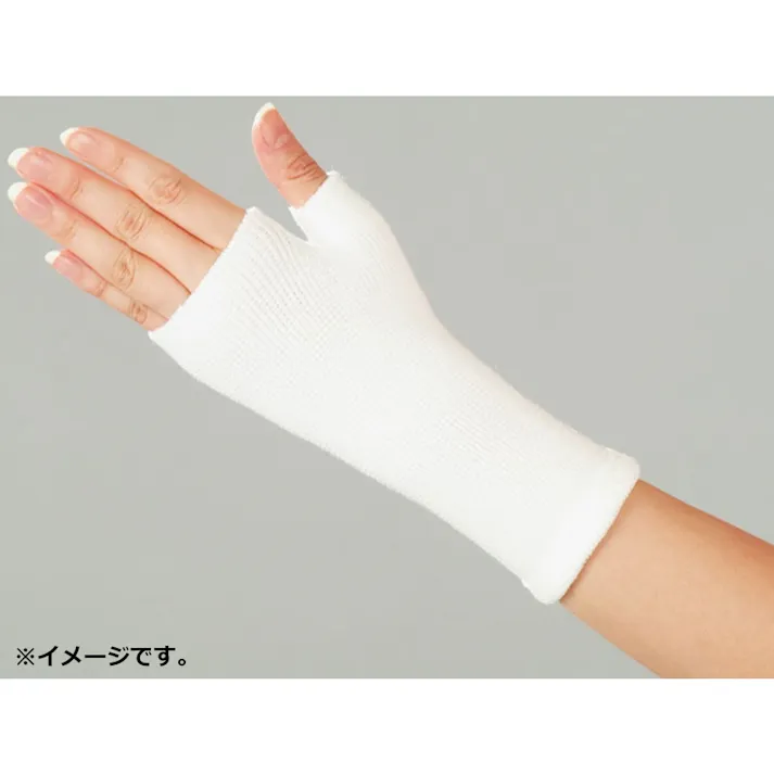 【2点まとめ買い】シームレスサポーター 手の甲用 フリーサイズ 1枚入 × 2点 薄型タイプで目立ちにくい! ソフトな肌ざわりでスッキリフィット! 【送料込み】