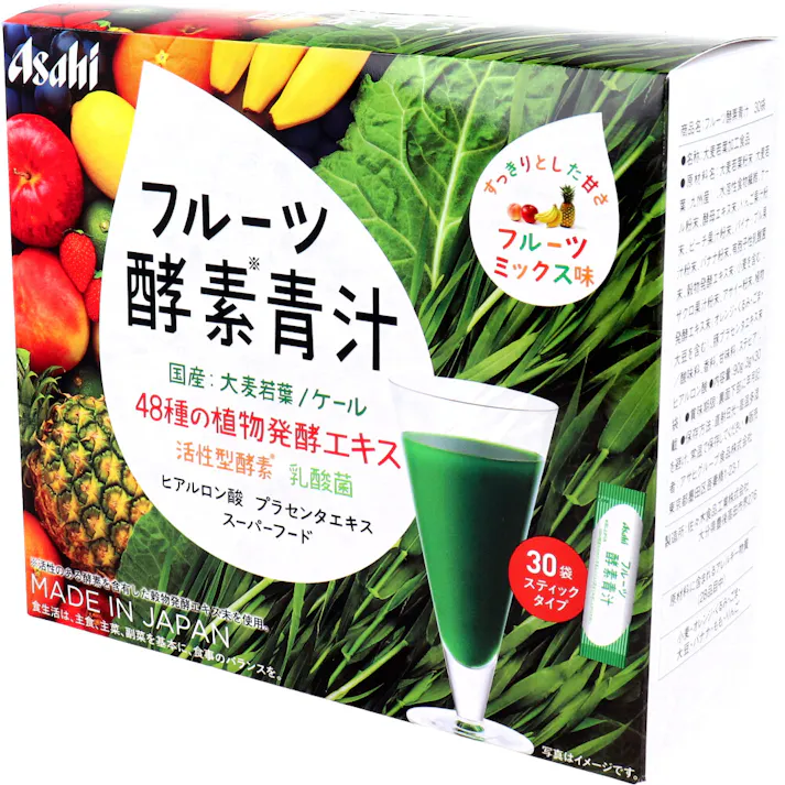 ※アサヒ フルーツ酵素青汁 フルーツミックス味 3g×30袋 × 1点 すっきりとした甘さのフルーツ青汁♪ 注意)商品名先頭に【※】マークは軽減税率対象品目です。 【送料込み】
