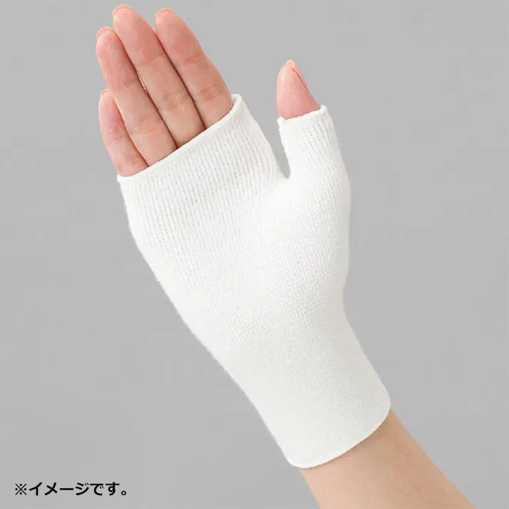 【3点まとめ買い】コットンサポーター 手の甲フリーサイズ (1枚入) × 3点 自然のやさしさ天然コットン! 汗すっきり!ソフトな肌ざわり! 【送料込み】
