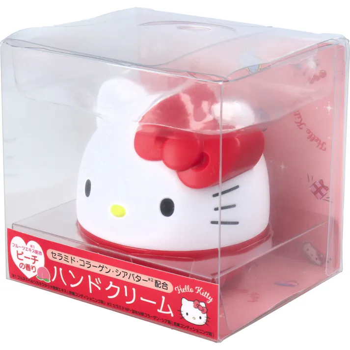 【10点まとめ買い】サンリオキャラクターズ ハンドモイスチャークリーム ハローキティ ピーチの香り 35g × 10点 セラミド・コラーゲン・シアバター配合 サンリオの人気キャラクター「ハローキティ」とのコラボハンドクリーム! 【送料込み】