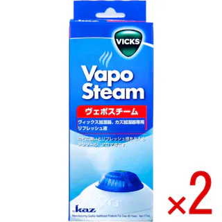 【2点まとめ買い】ヴィックス ヴェポスチーム加湿器用 リフレッシュ液 KFC6J 177mL × 2点 のどに潤いとリフレッシュ感を与えるメンソールアロマ液です。 ヴィックス加湿器、カズ加湿器専用。 【送料込み】