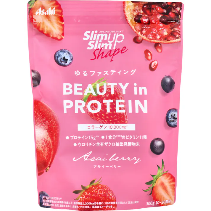 ※スリムアップスリムシェイプ BEAUTY in PROTEIN アサイーベリー 300g × 1点 ゆるファスティング 【送料込み】