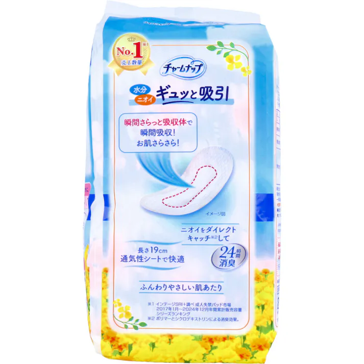 【2点まとめ買い】チャームナップ 吸水さらフィ 少量用スリム 32枚入 × 2点 水分 ニオイ ギュッと吸引。 瞬間さらっと吸収体で瞬間吸収!お肌さらさら! 【送料込み】