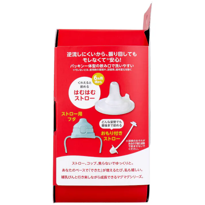 【3点まとめ買い】ピジョン magmag(マグマグ) 成長実感 はむはむストロー 1個入 × 3点 できた!を増やそう! コップ・ストロー、焦らないでゆっくりと。 【送料込み】