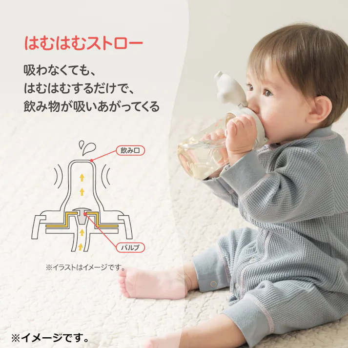 【3点まとめ買い】ピジョン magmag(マグマグ) 成長実感 はむはむストロー 1個入 × 3点 できた!を増やそう! コップ・ストロー、焦らないでゆっくりと。 【送料込み】