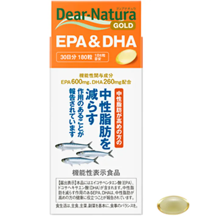 ディアナチュラゴールド EPA&DHA 30日分 180粒入 × 1点 中性脂肪が高めの方に アサヒのサプリ サプリメント【送料込み】