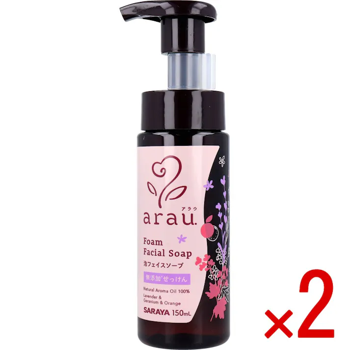 【2点まとめ買い】arau.(アラウ) 泡フェイスソープ 本体 150mL × 2点 無添加・低刺激処方。 素肌にやさしい。 【送料込み】