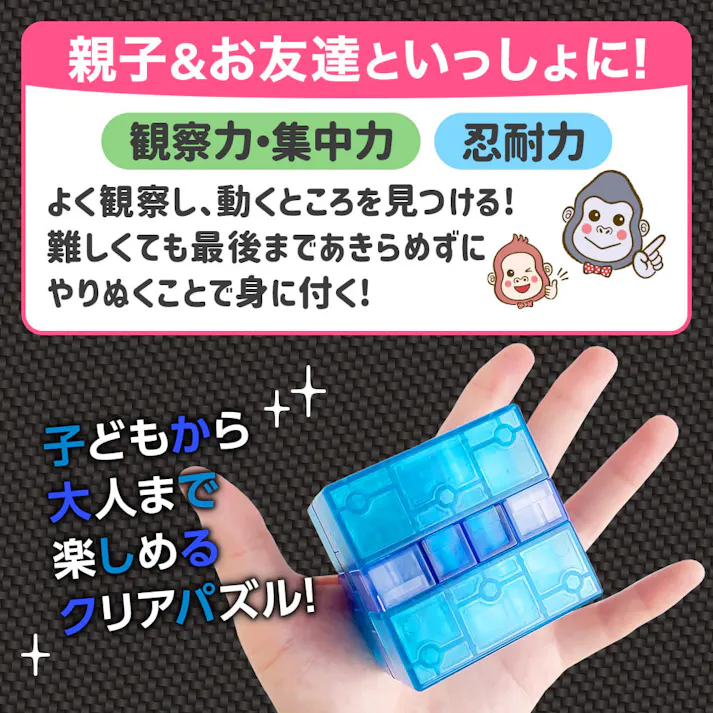 【3点まとめ買い】KUMIPULA(クミプラ) クリアパズル ロジカルキュービック 12ピース × 3点 バラして組み立てる! 子どもから大人まで楽しめるクリアパズル! 【送料込み】